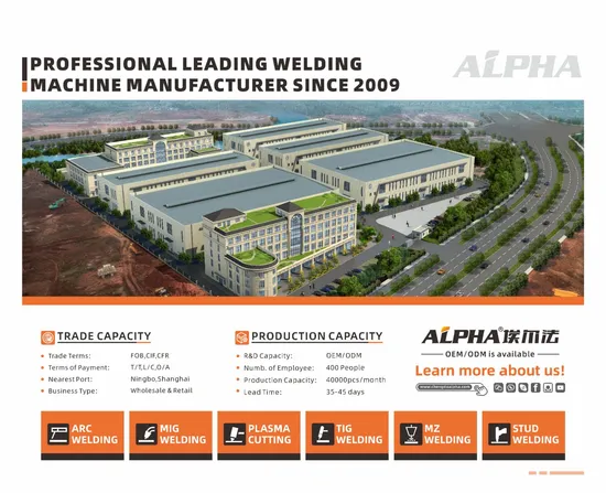 Alpha High Frequency Low Price Industrial TIG Welder 500A/400AMP Inverter Welding Equipment 