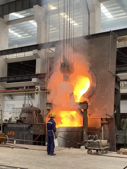 500kVA Horizontal Aps Internation Standard China Electric Arc 6 Tons Forging Furnace 5