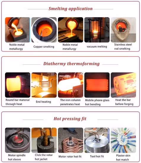 IGBT High Frequency Small Induction Melting Equipment for 10kg Metal